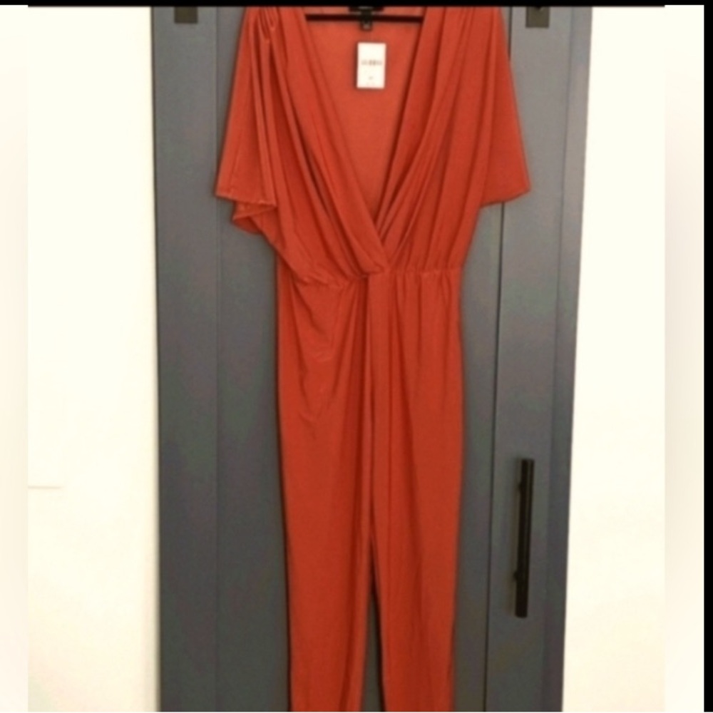 Modern Rust Jumpsuit - Picture 2 of 5